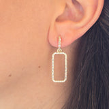 Rectangle Baguette Earrings
