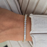 Gold Plated Tennis Bracelet Cz