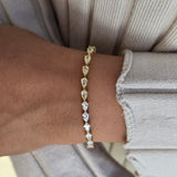 Canary Pear Tennis Bracelet