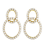 Double Halo Drops Earrings