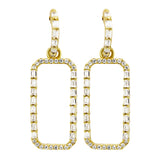 Rectangle Baguette Earrings