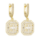Rectangular Drop Earring