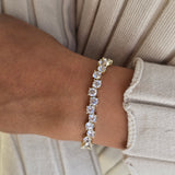 Staggered Tennis Bracelet