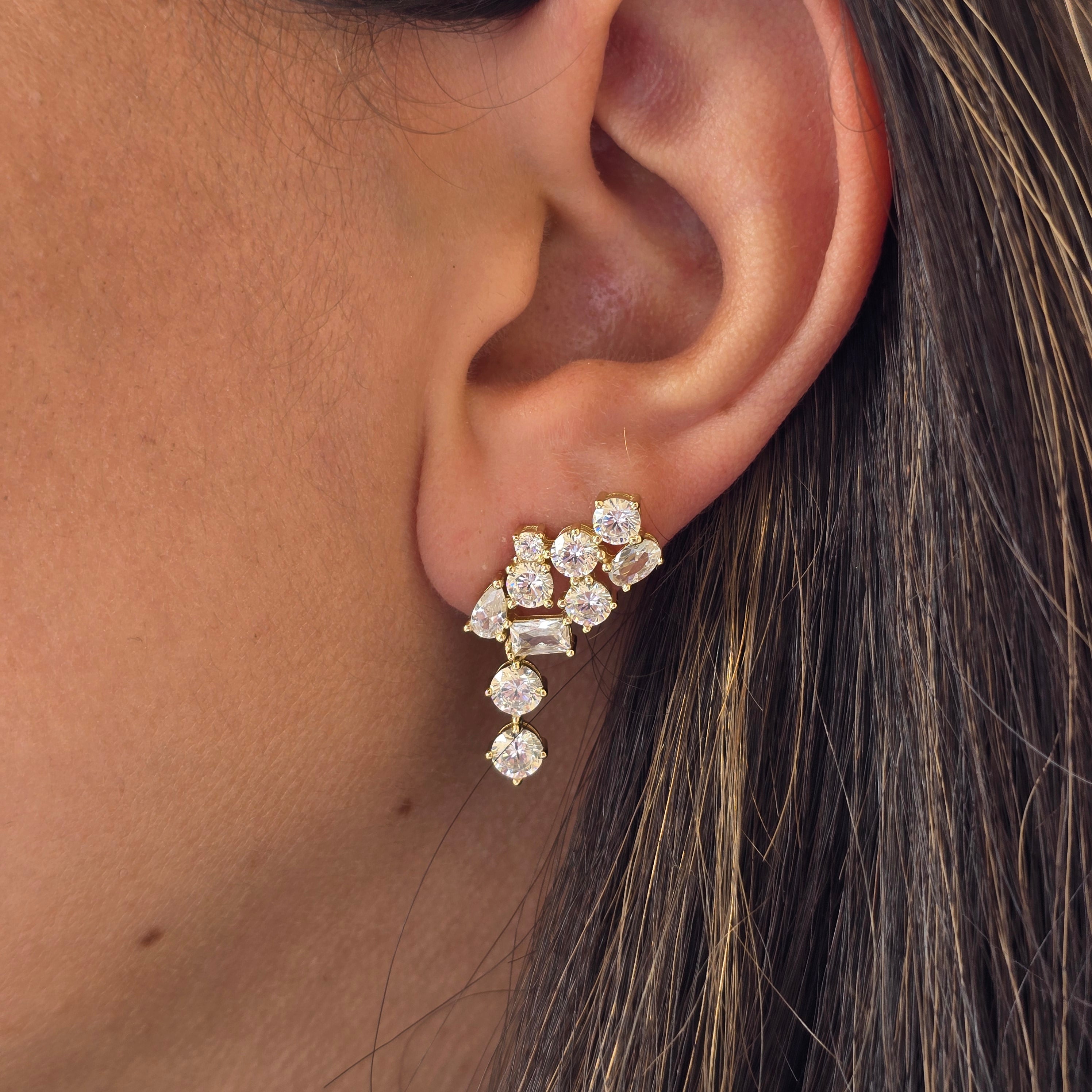 The Nova Cluster Mixed Shape Earrings